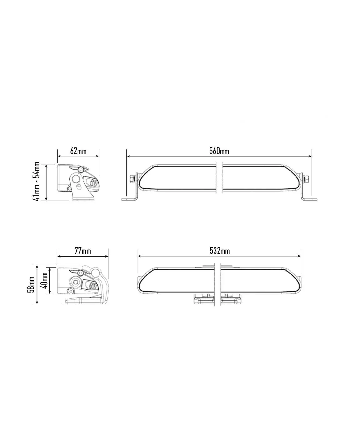 PHARE LED LAZER LINEAR 18 ELITE (DOUBLE E-MARK)