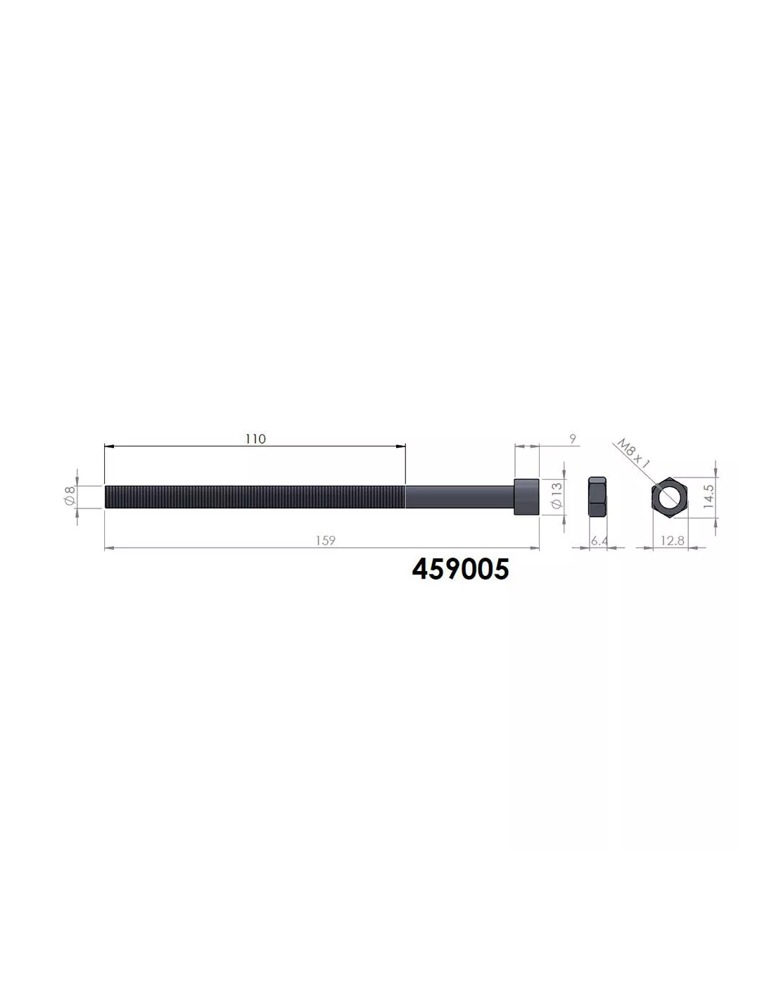 ETOQUIAU LAMES PEDDERS M8x150