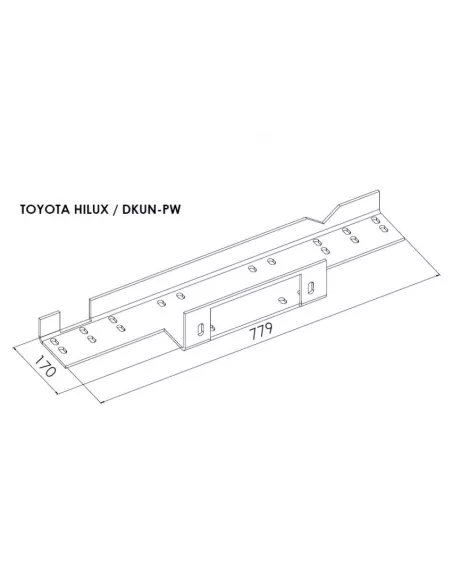 PLATINE TREUIL PC ORIGINE TOYOTA HILUX VIGO 2005-2015