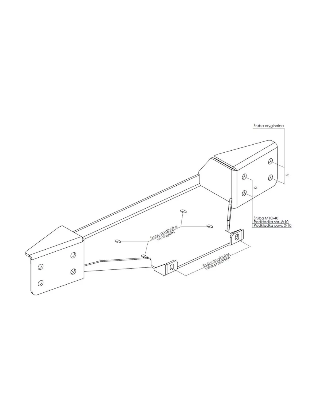 PLATINE TREUIL PC ORIGINE FORD RANGER RAPTOR 2019-2022