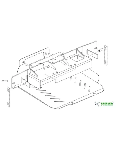 PLATINE TREUIL PC ORIGINE FORD RANGER 2019-2022 (avec Radar