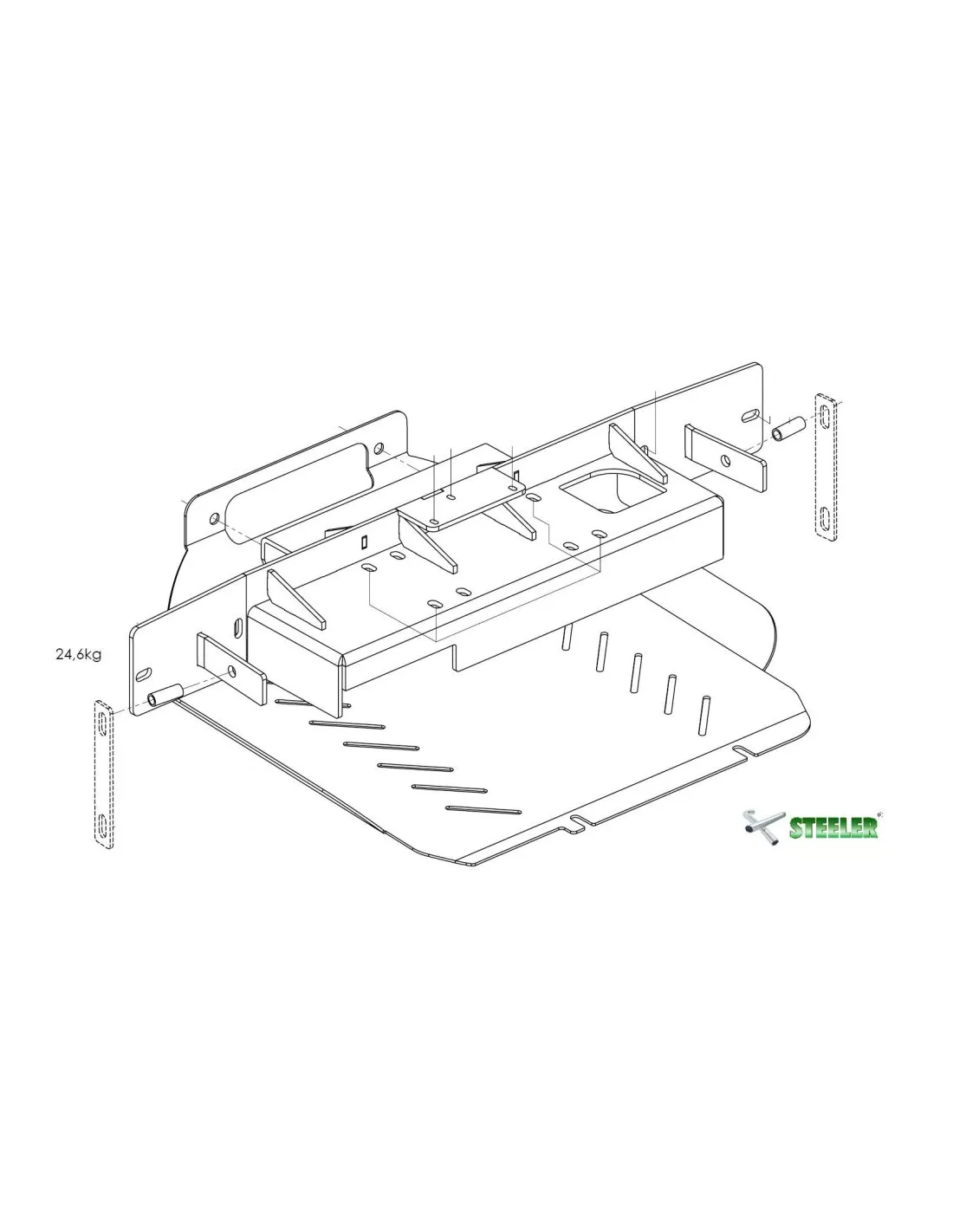 PLATINE TREUIL PC ORIGINE FORD RANGER 2019-2022 (avec Radar