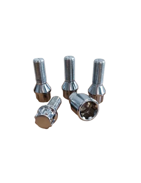 ANTIVOL JEU DE 4 - VW TRANSPORTER - 14 X 1.50 - CHROME