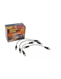 Kit Durite de Frein Tressée Compatible Suspension Rehaussée 2