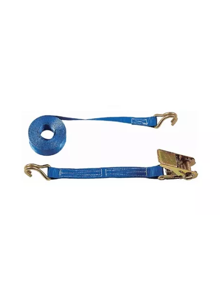SANGLE ARRIMAGE BAGAGERE A CLIQUET 25mm x 5M - DOIGTS SERRES