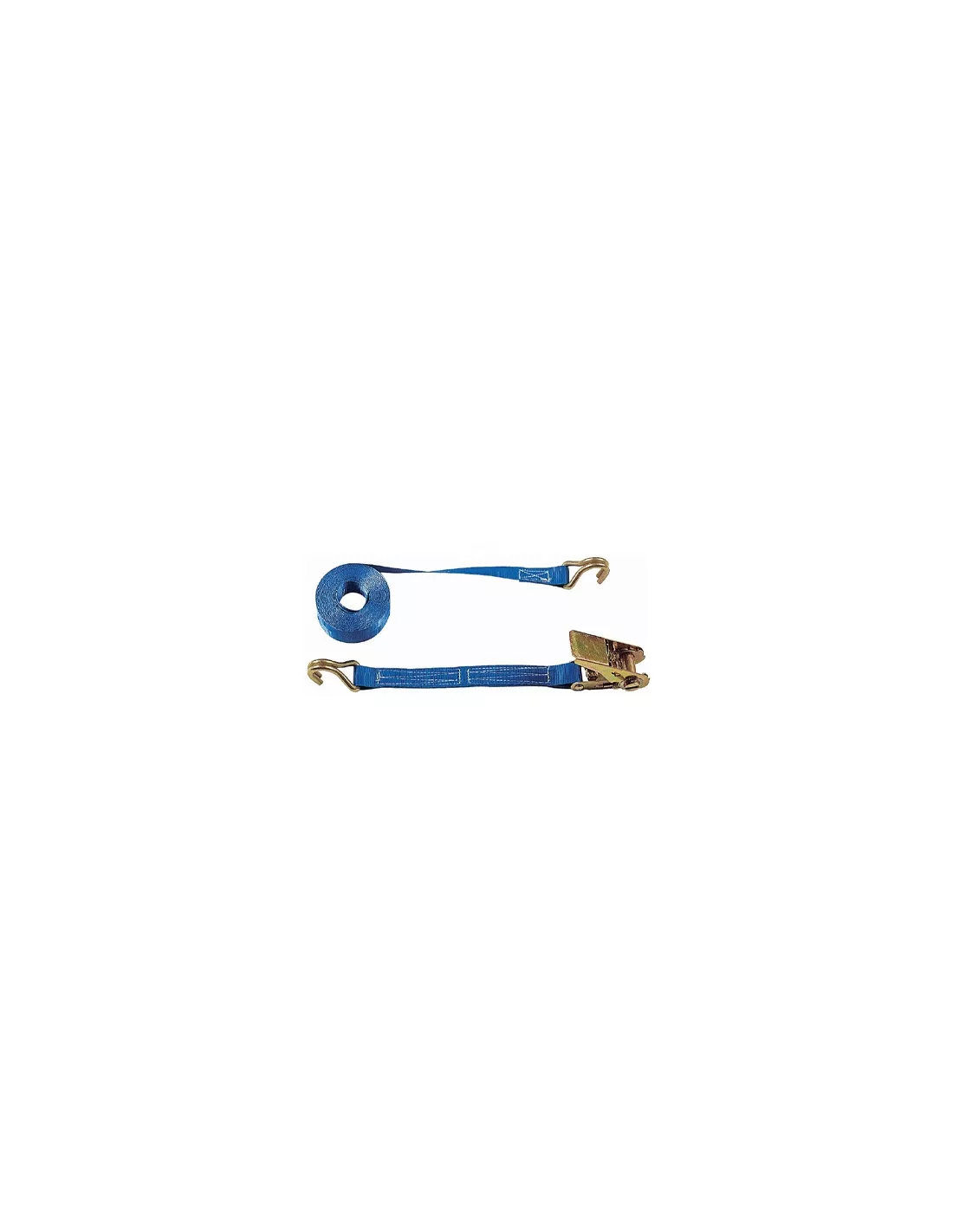 SANGLE ARRIMAGE BAGAGERE A CLIQUET 25mm x 5M - DOIGTS SERRES