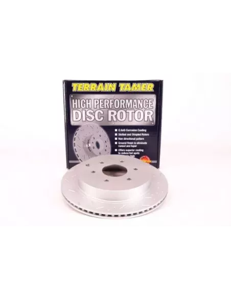 Disque de frein arrière rainuré et alvéolé Terrain Tamer