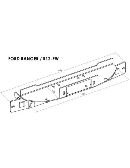 PLATINE TREUIL PC ORIGINE FORD RANGER 2011+