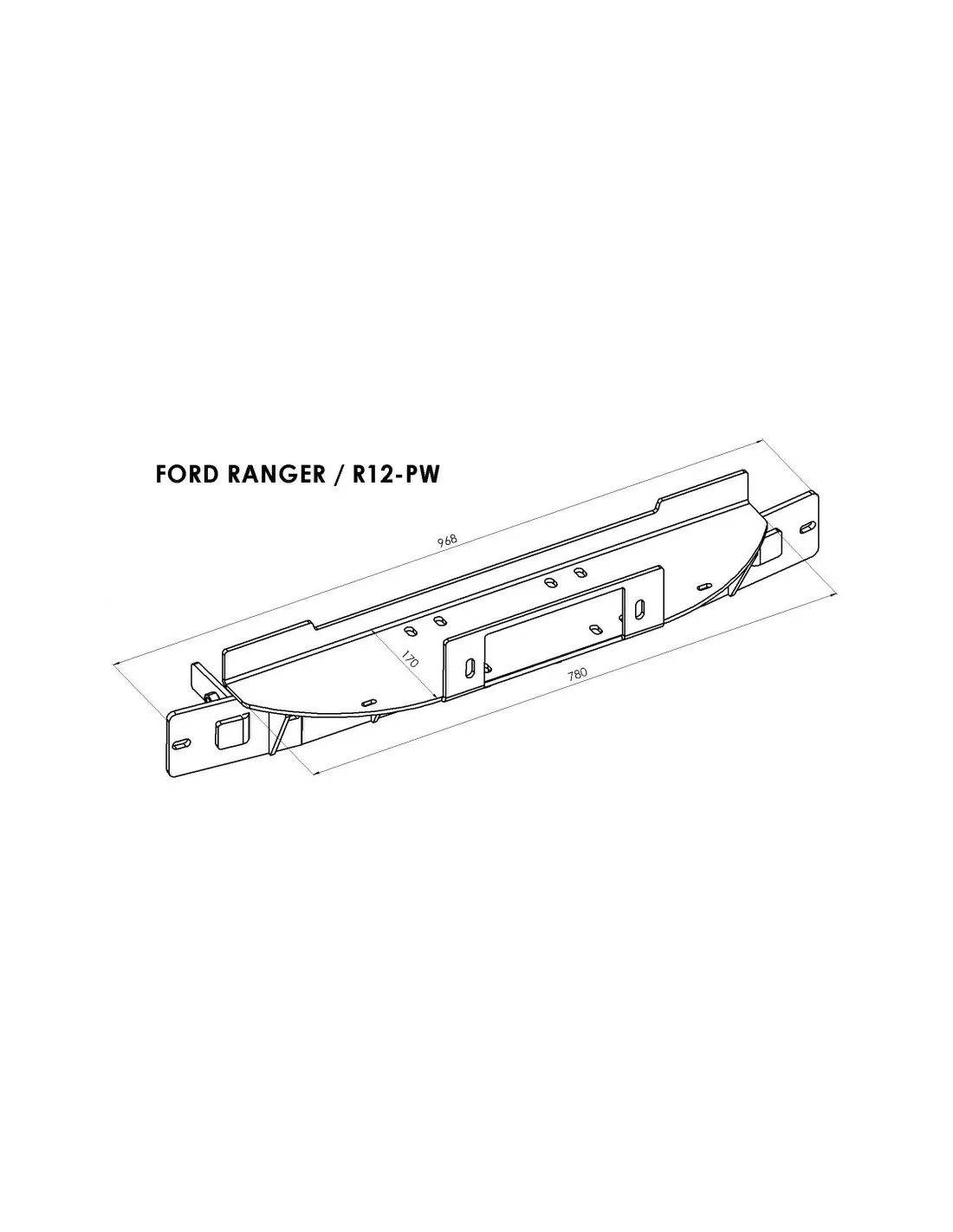 PLATINE TREUIL PC ORIGINE FORD RANGER 2011+