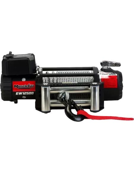 TREUIL T-MAX EW12500 MUSCLEFIT (5670KG) 12V - Câble acier