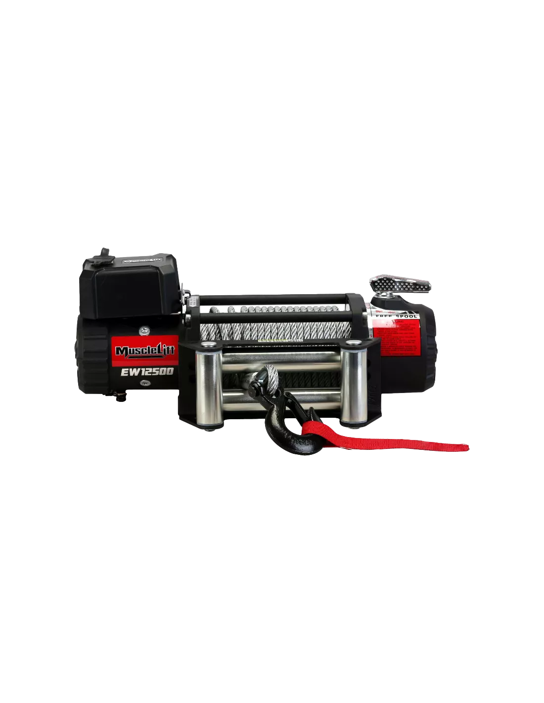 TREUIL T-MAX EW12500 MUSCLEFIT (5670KG) 12V - Câble acier