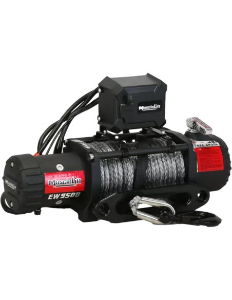 TREUIL T-MAX EW9500S MUSCLEFIT (4309KG) 12V - Corde synthéti
