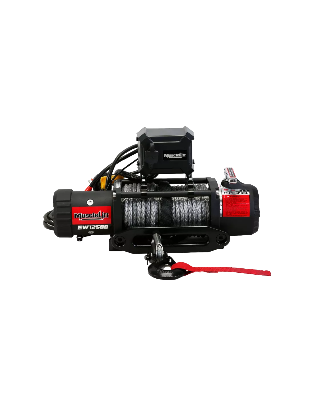 TREUIL T-MAX EW12500S MUSCLEFIT (5670KG) 12V - Corde synthét