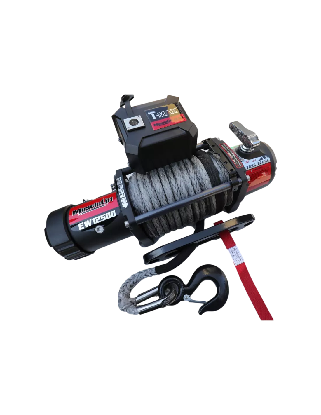 TREUIL T-MAX EW12500S MUSCLEFIT (5670KG) 12V - Corde synthét