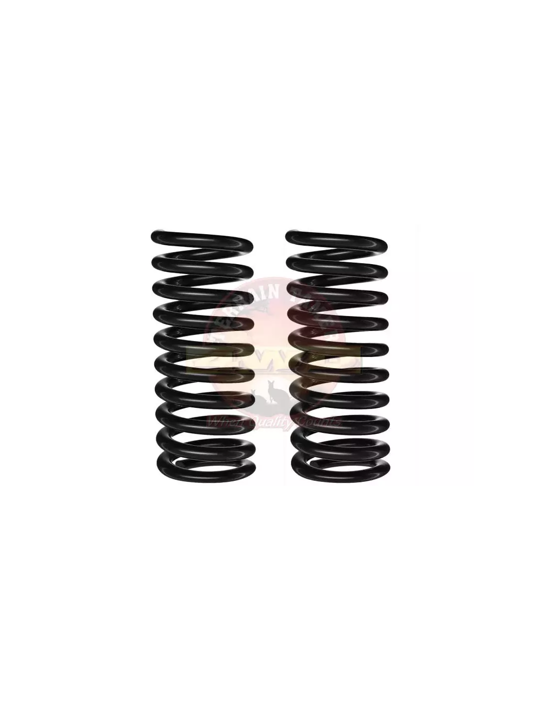 Ressorts hélicoïdaux avant rehaussés 60mm 50kg avec