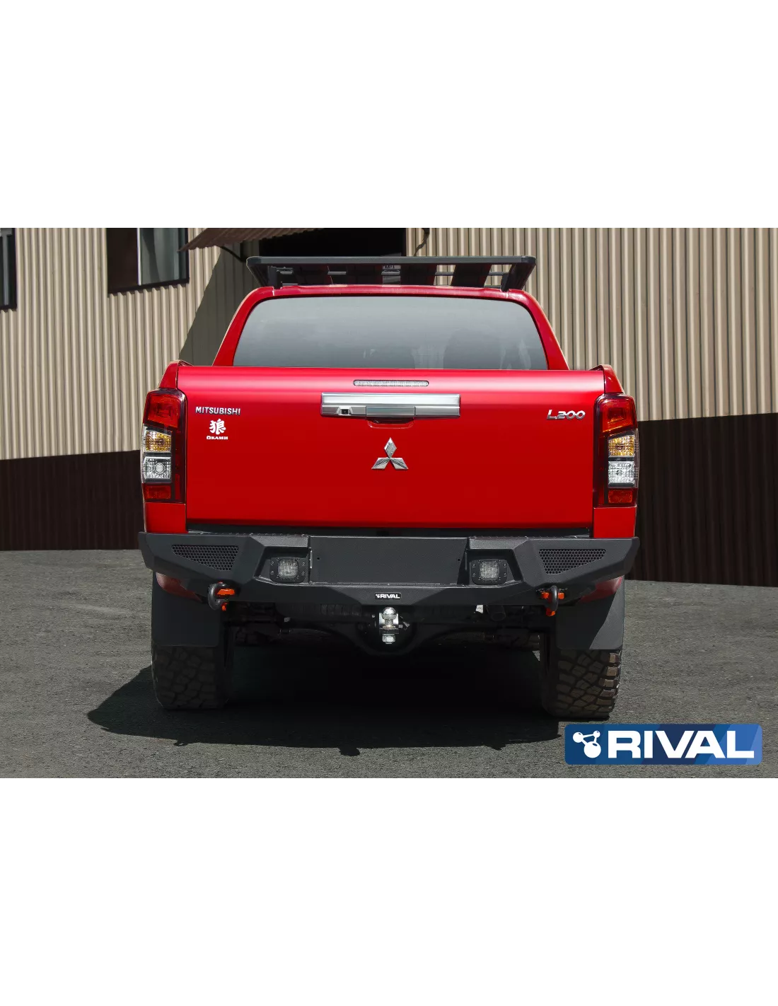 BUMPER REAR RIVAL MITSUBISHI L200 2019+ (USAGE COMPETITION)