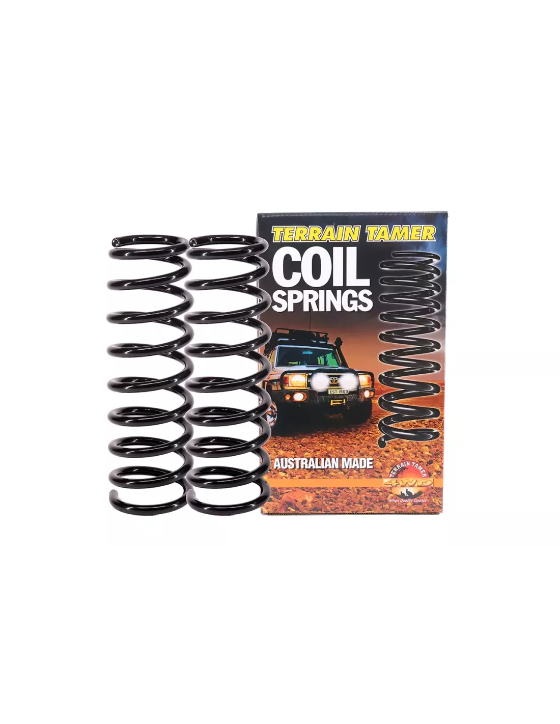 Ressorts hélicoïdaux arrière rehaussés 40mm 0-200kg