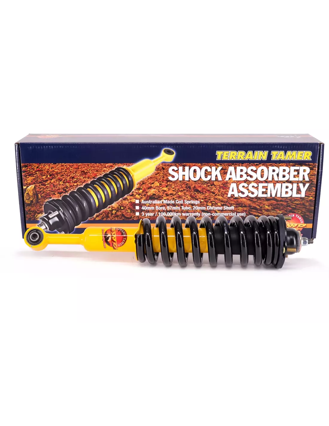 Paire amortisseurs Coil Over relevés 40mm charge 100kg+