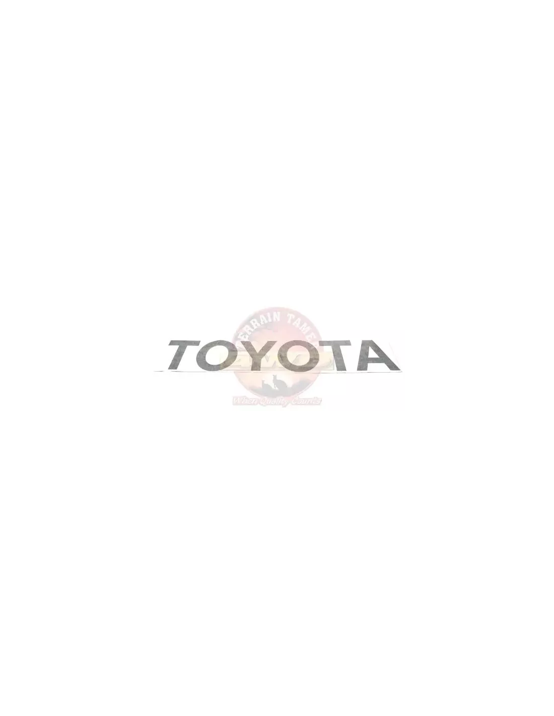 Autocollant pour hayon Terrain Tamer Toyota Hilux KUN26