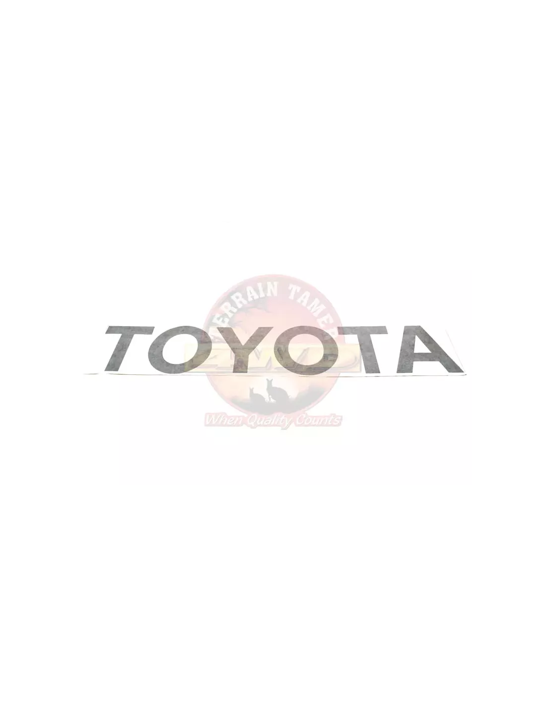 Autocollant pour hayon Terrain Tamer Toyota Hilux KUN26