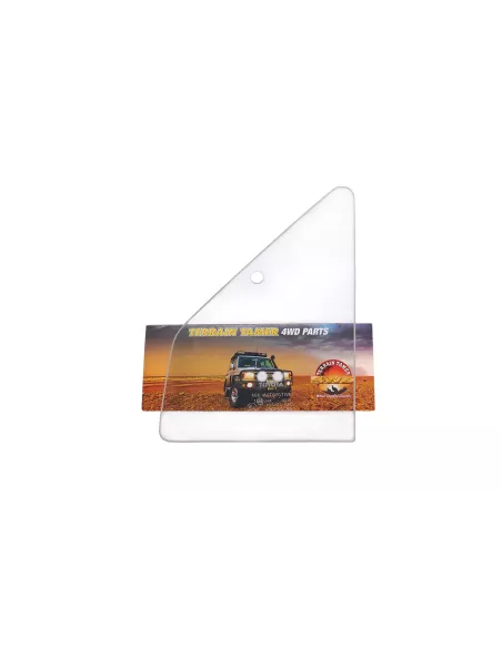 Vitre d'aération gauche bleue épaisseur 4 mm Terrain Tamer