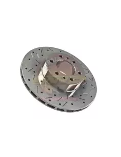 Disque de frein avant rainuré et alvéolé T/T 297 mm sans