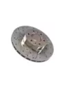 Disque de frein avant rainuré et alvéolé T/T 297 mm sans