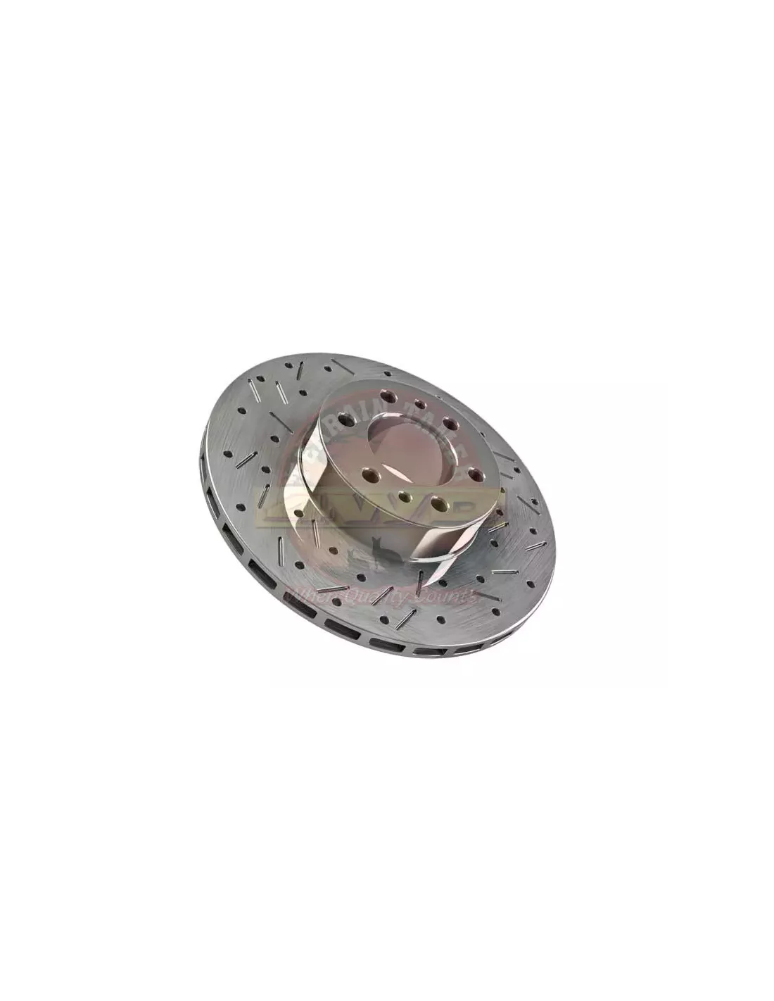Disque de frein avant rainuré et alvéolé T/T 297 mm sans