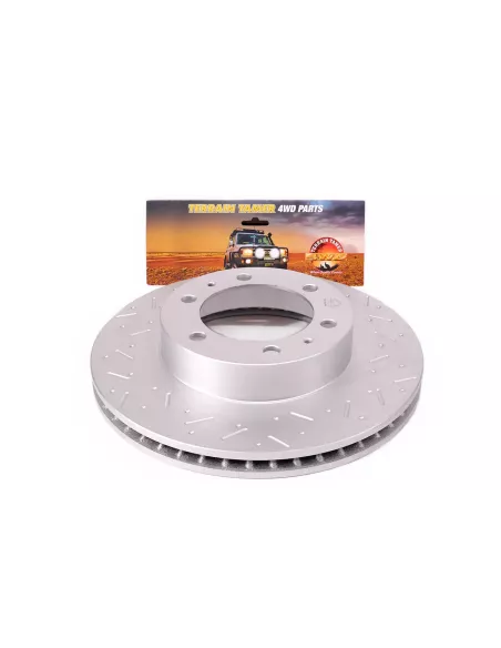 Disque de frein avant rainuré et festonné Terrain Tamer