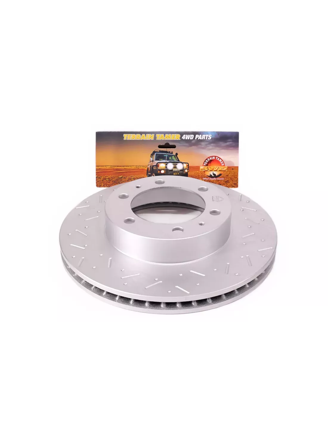 Disque de frein avant rainuré et festonné Terrain Tamer