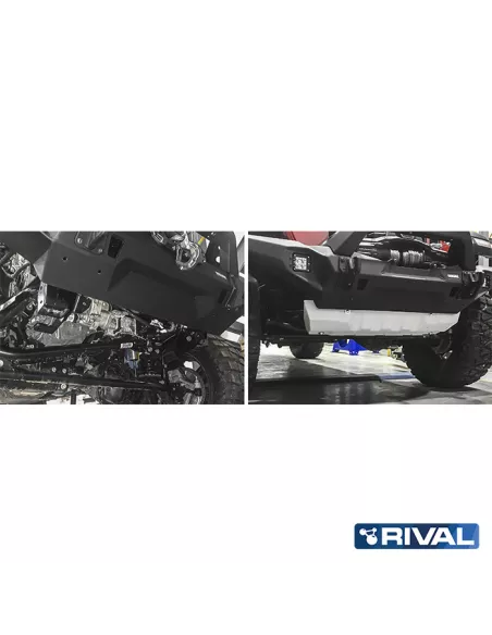 PLAQUE PROTECTION RIVAL BARRE DIRECTION JEEP JL (bO12)