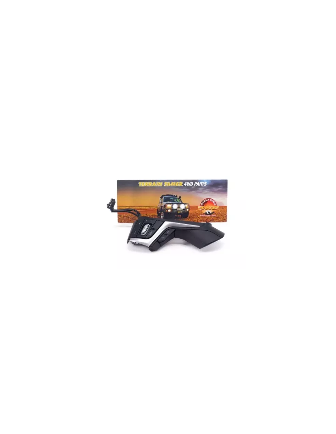 Bouton volant gauche avec bordure noire Terrain Tamer