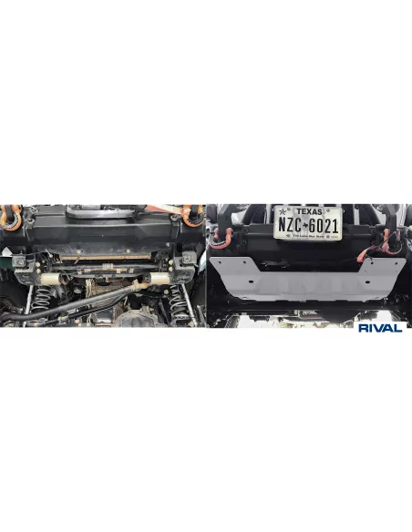 PLAQUE PROTECTION RIVAL BARRE DIRECTION JEEP JK/JL (bO21)