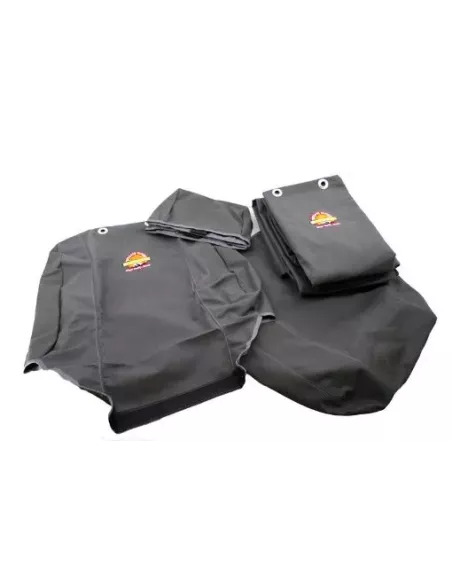 Kit housses de sièges toile grise 2 sièges avant baquet +