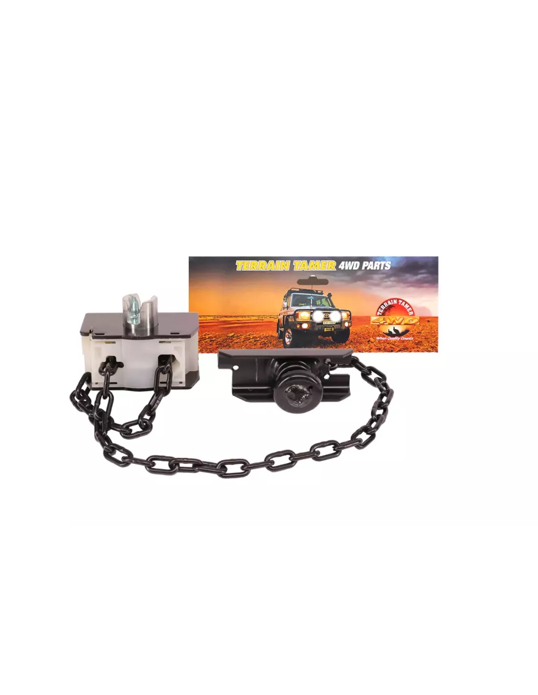 Support complet roue de secours Terrain Tamer Toyota Hilux