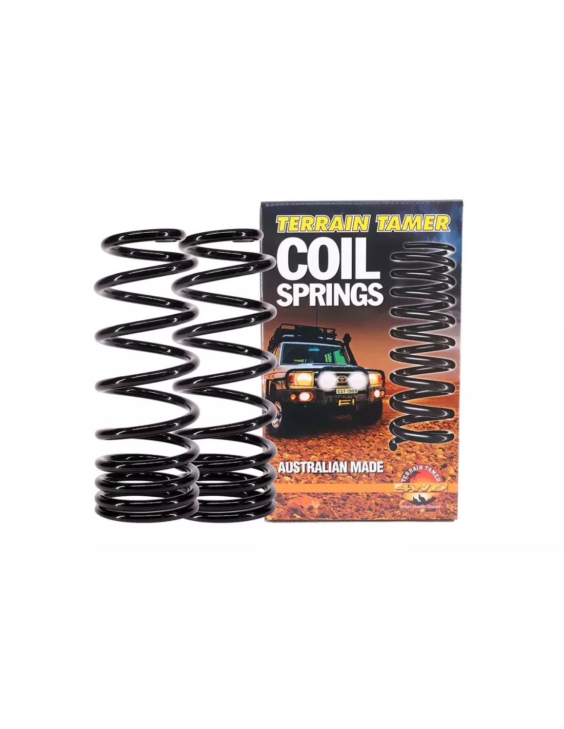 Ressorts hélicoïdaux arrière rehaussés 20 mm 300 à 500 kg
