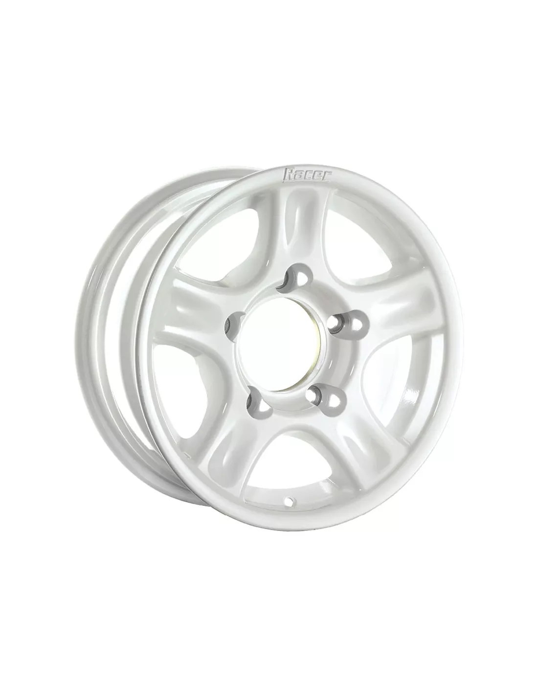 JANTE ALU RACER 8 X 16 5x127 ET10 CB71.6 / BLANCHE/+ CACHE