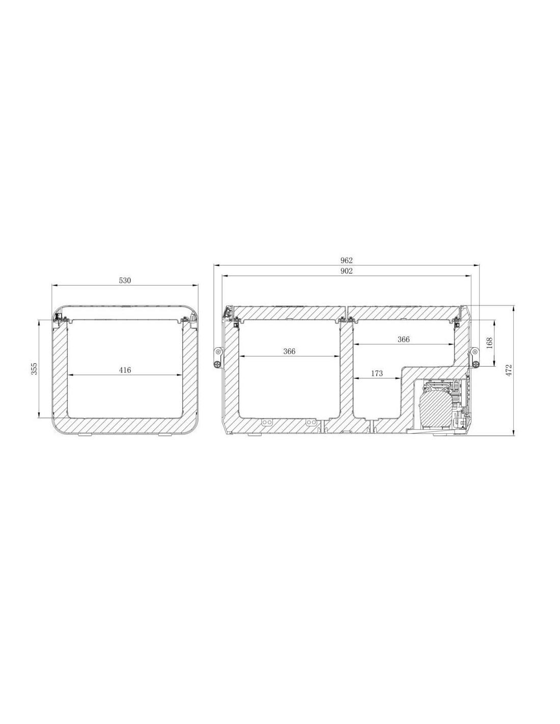 DOMETIC CFX3 95 DUAL ZONE (12/24 100-240V)