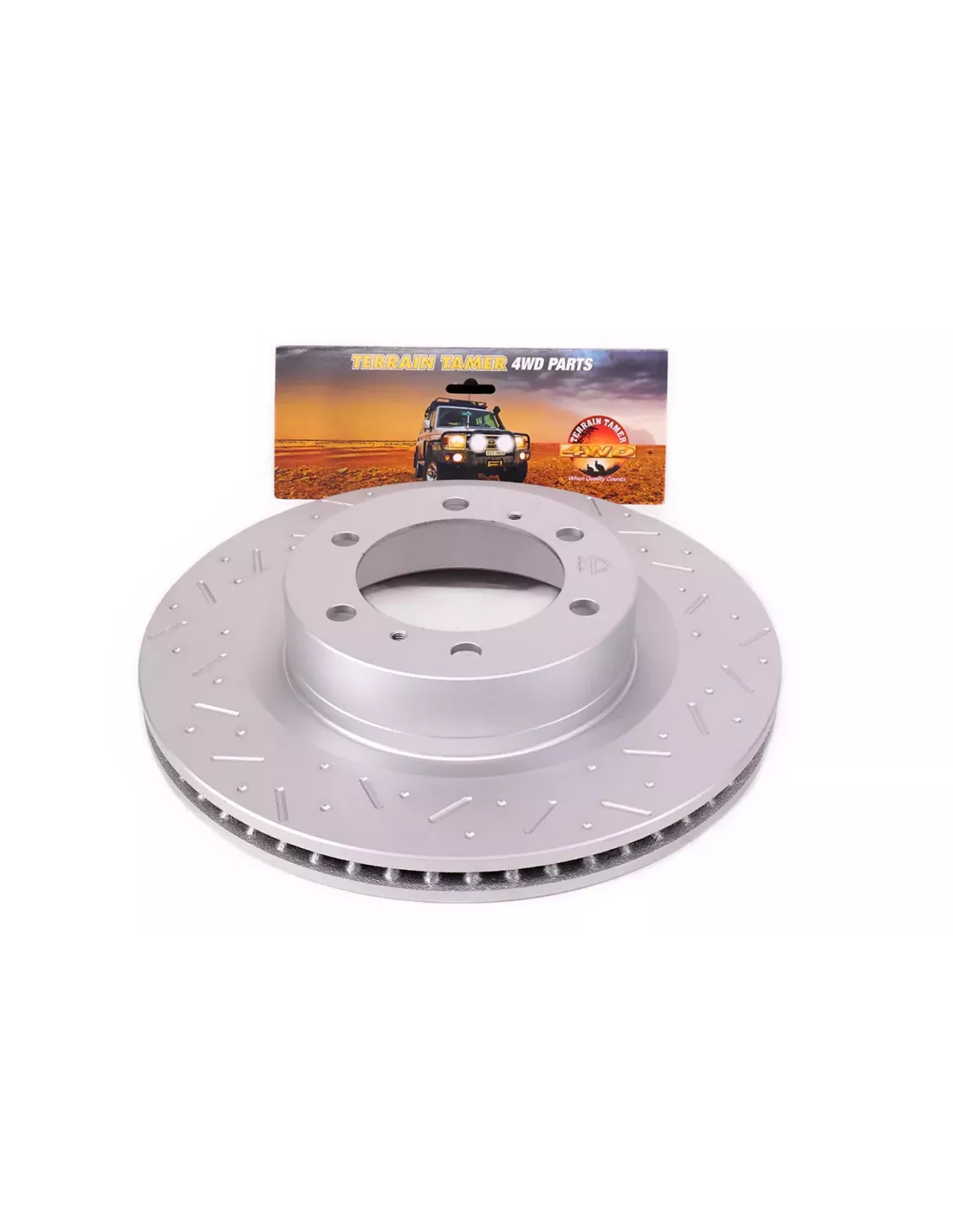 Disque de frein avant perforé et rainuré Terrain Tamer