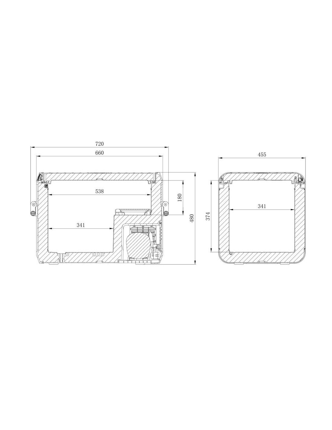 DOMETIC CFX3 55IM bac à glaçons (12/24 100-240V)