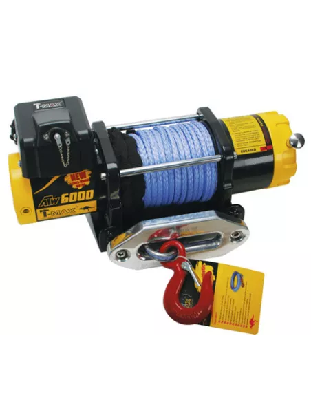 TREUIL T-MAX ATW 6000 PRO SERIES (2720KG) 12V - Corde synthé