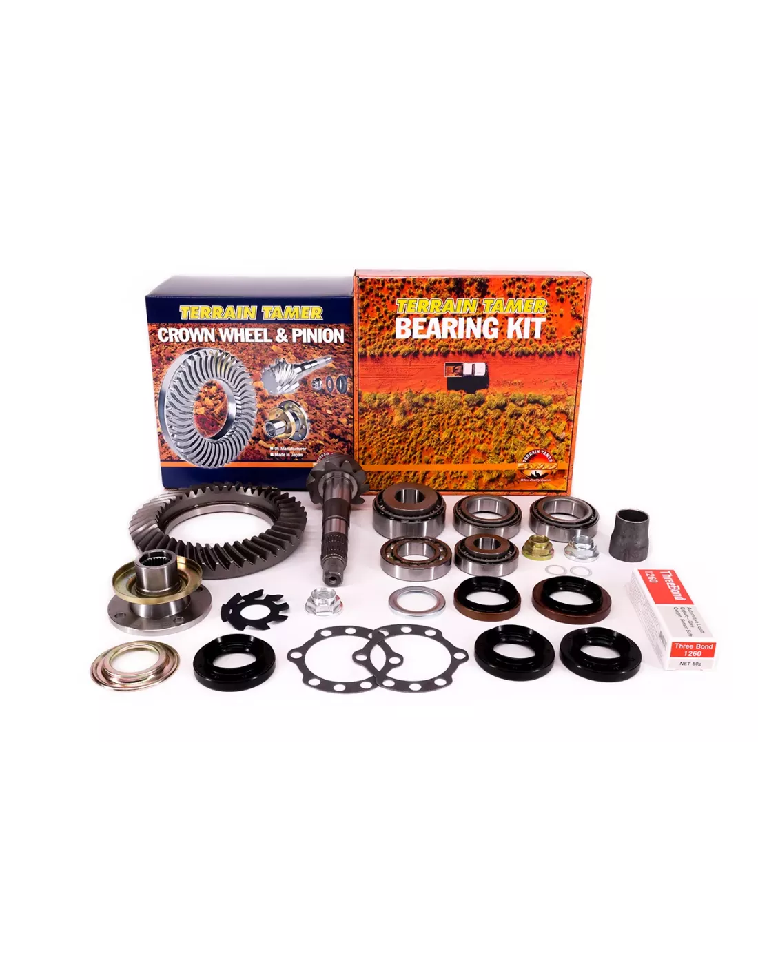 Kit révision pont avant 4.3R avec couronne/pignon et bride