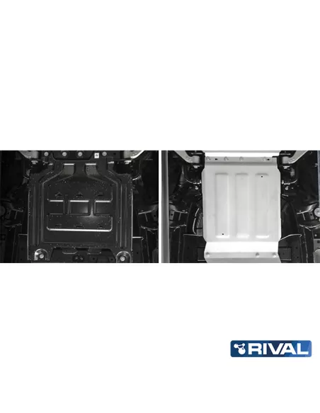 PLAQUE PROTECTION RIVAL BOITE VITESSE FORD RANGER 2012- (bP1