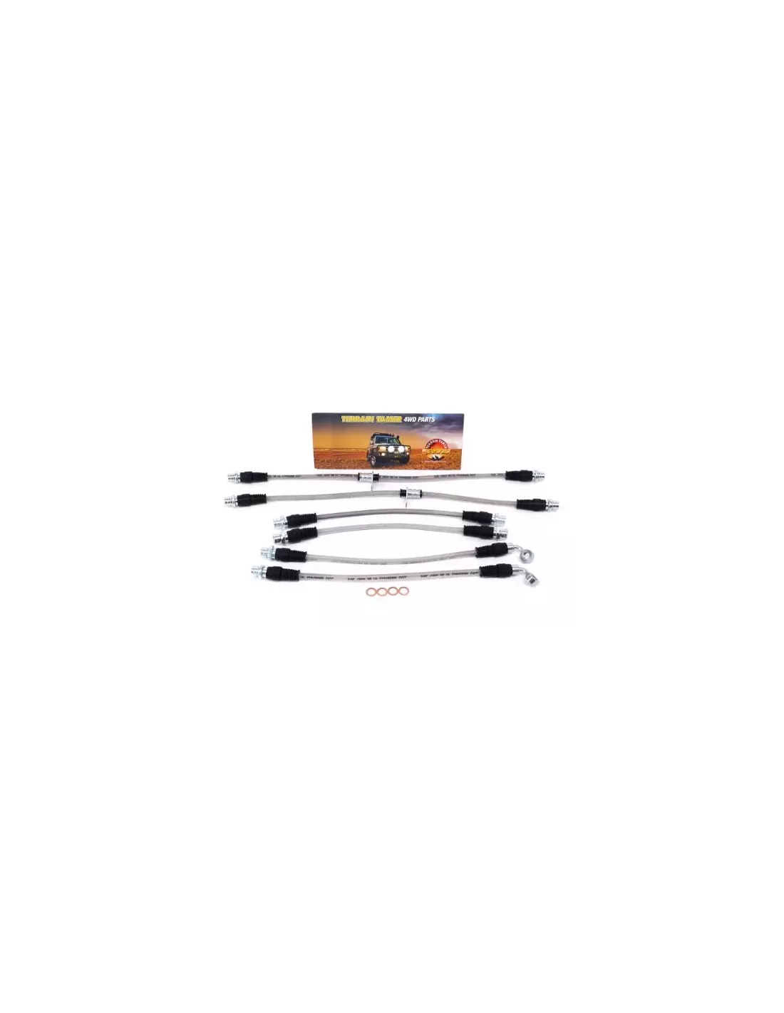 Kit Durite de Frein Tressée pour Véhicule Surélevé 0-50mm