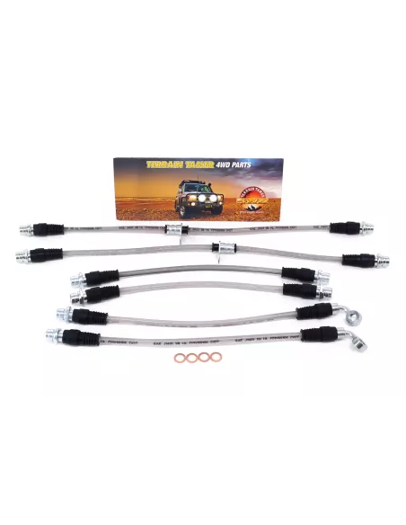 Kit Durite de Frein Tressée pour Véhicule Surélevé 0-50mm