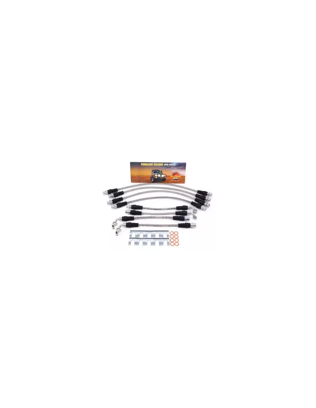 Kit durites de frein tressées pour frein à disque arrière