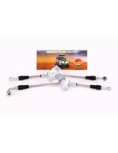 Kit Durite de Frein Tressée Avant compatible Big Brake Kit