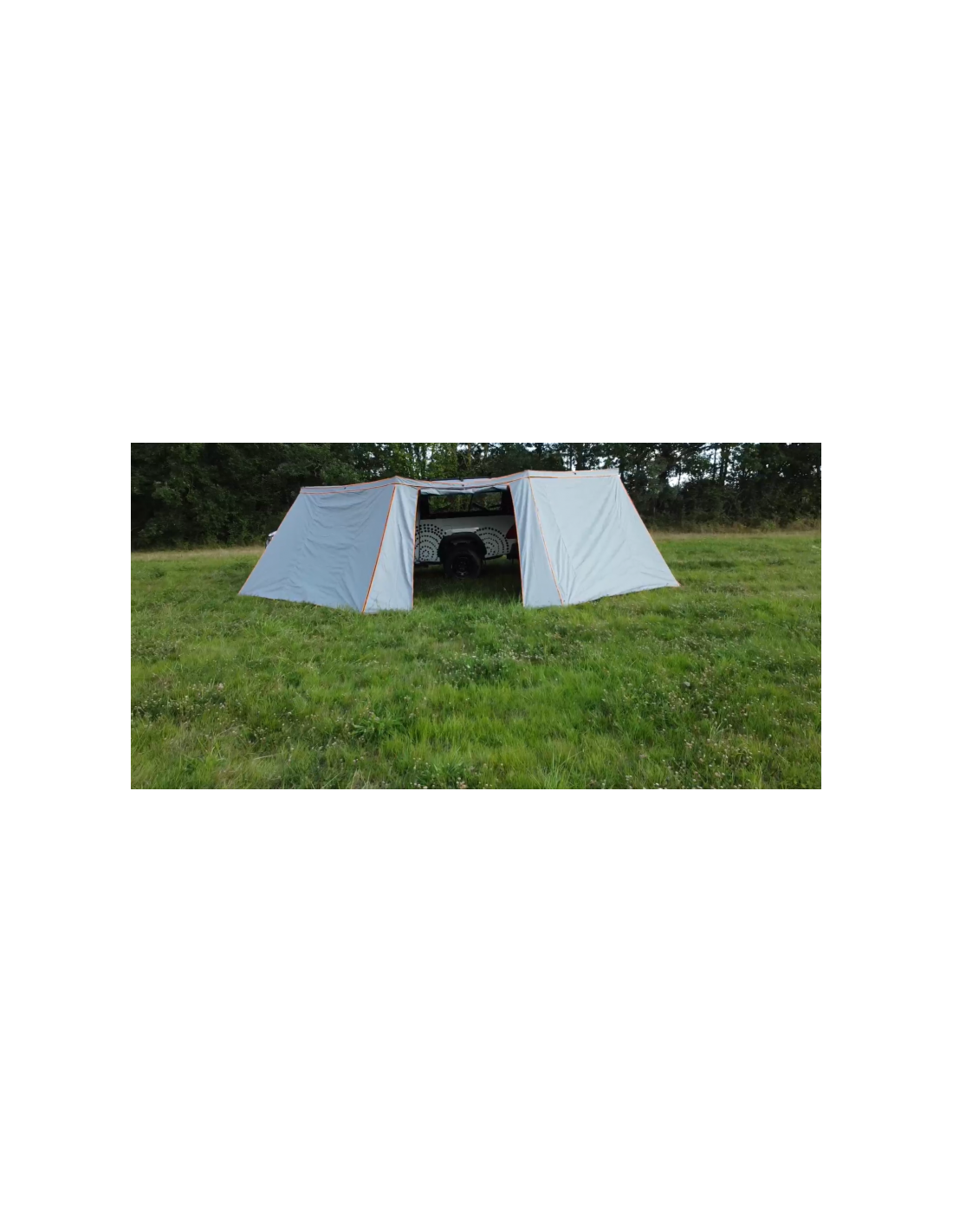 Walls for awning ROCKALU 450°