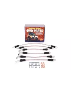 Kit durites de frein tressées pour suspension relevée 2"