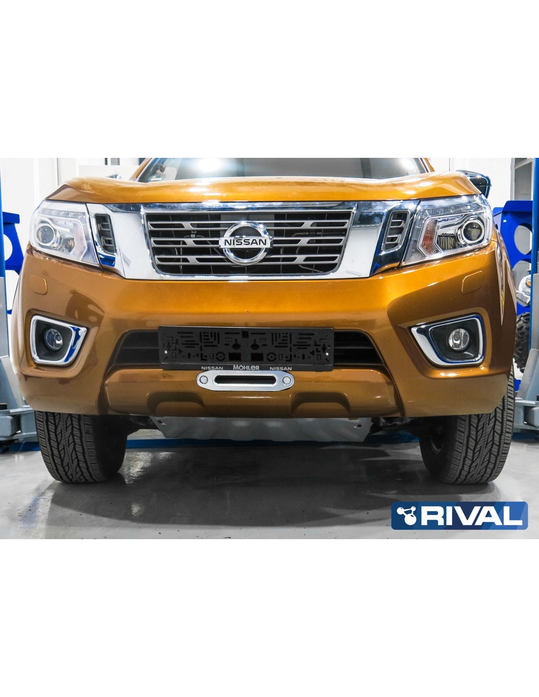 Platine de treuil RIVAL pour NISSAN NAVARA NP300